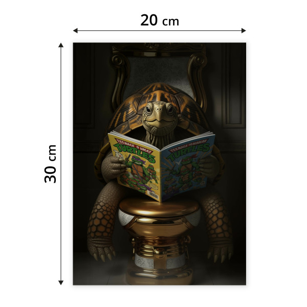 Plakat Żółw z komiksem 20x30cm