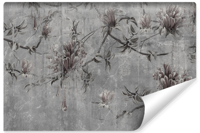 Fototapeta Kwiaty na teksturowanym tle 90x60cm