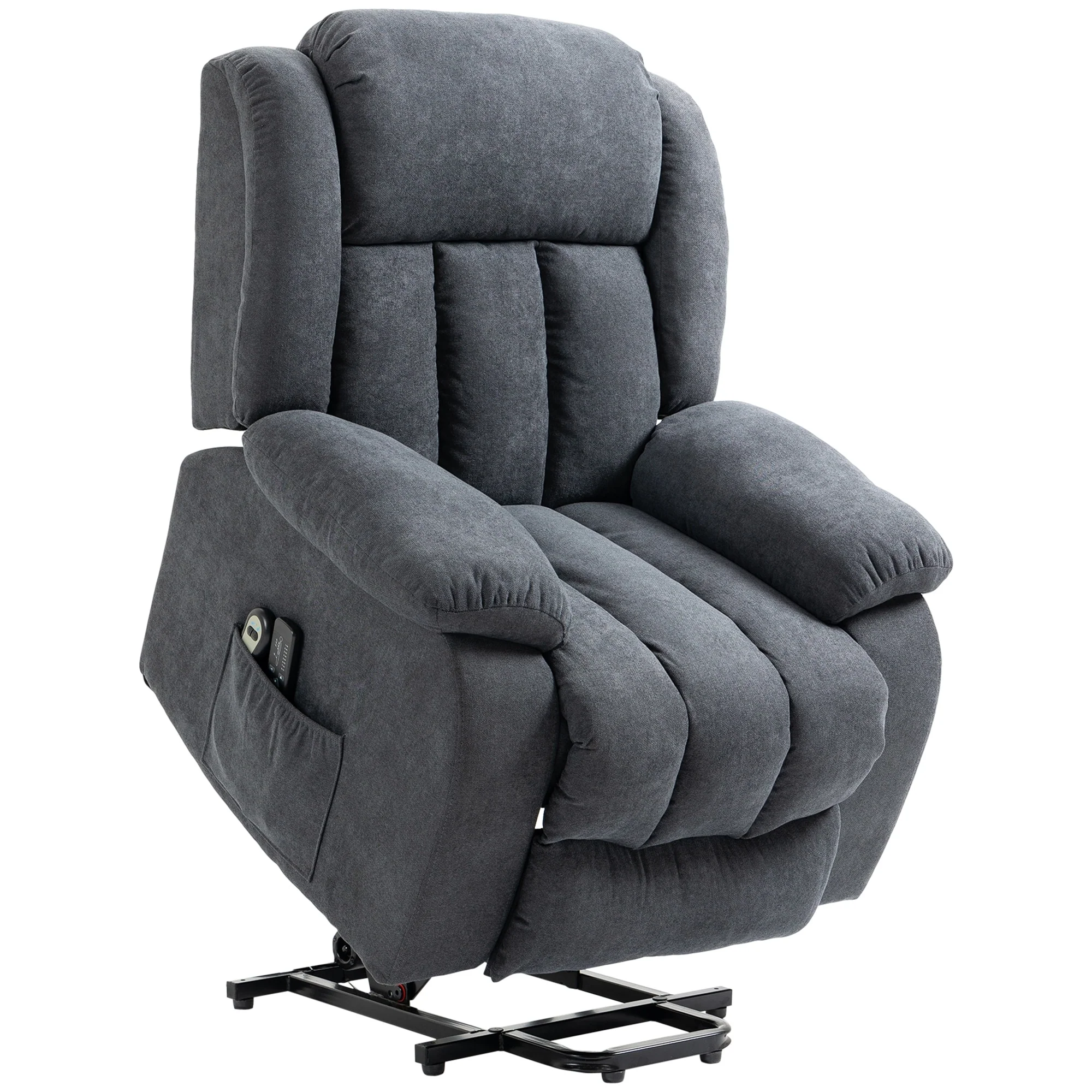 HOMCOM Power Lift Recliner Chair for Elderly Big and Tall with Massage