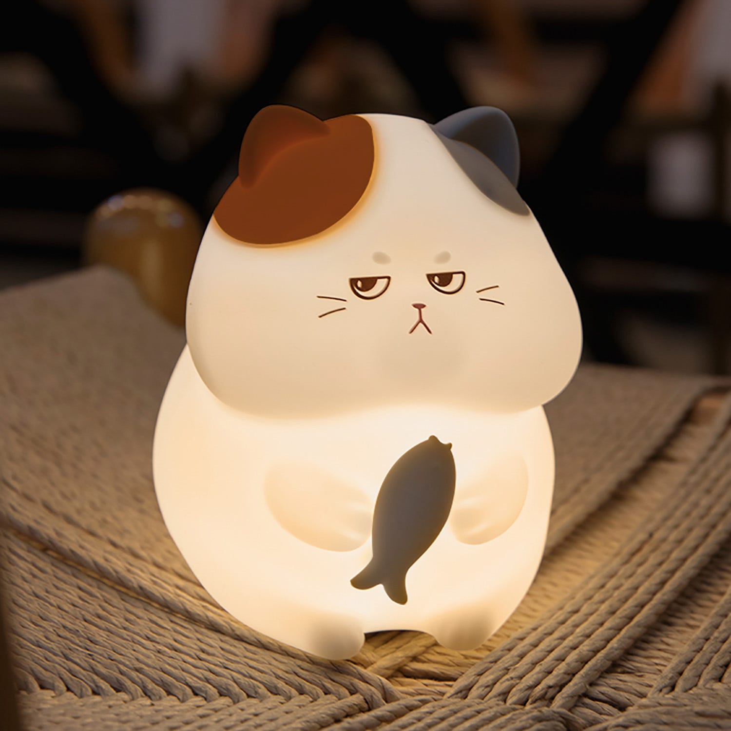 Lampada led gatto silicone per bambini
