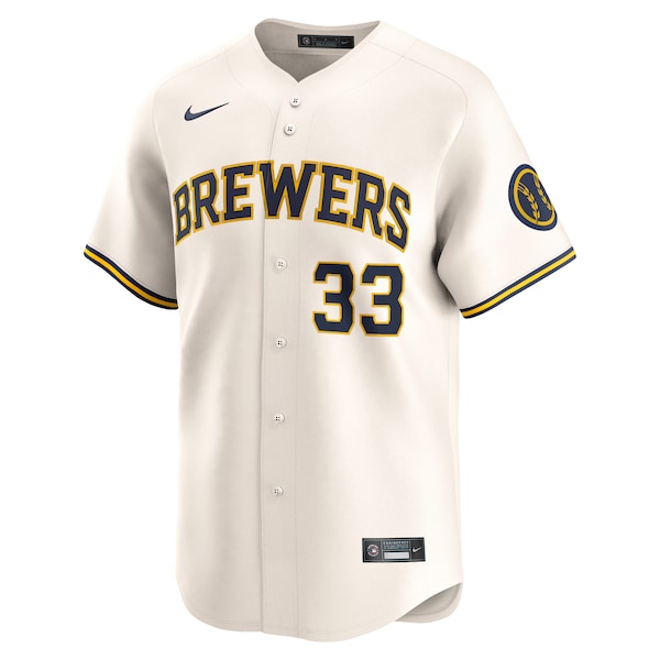Jesse Winker Milwaukee Brewers Nike Home Limited Player Jersey - Cream