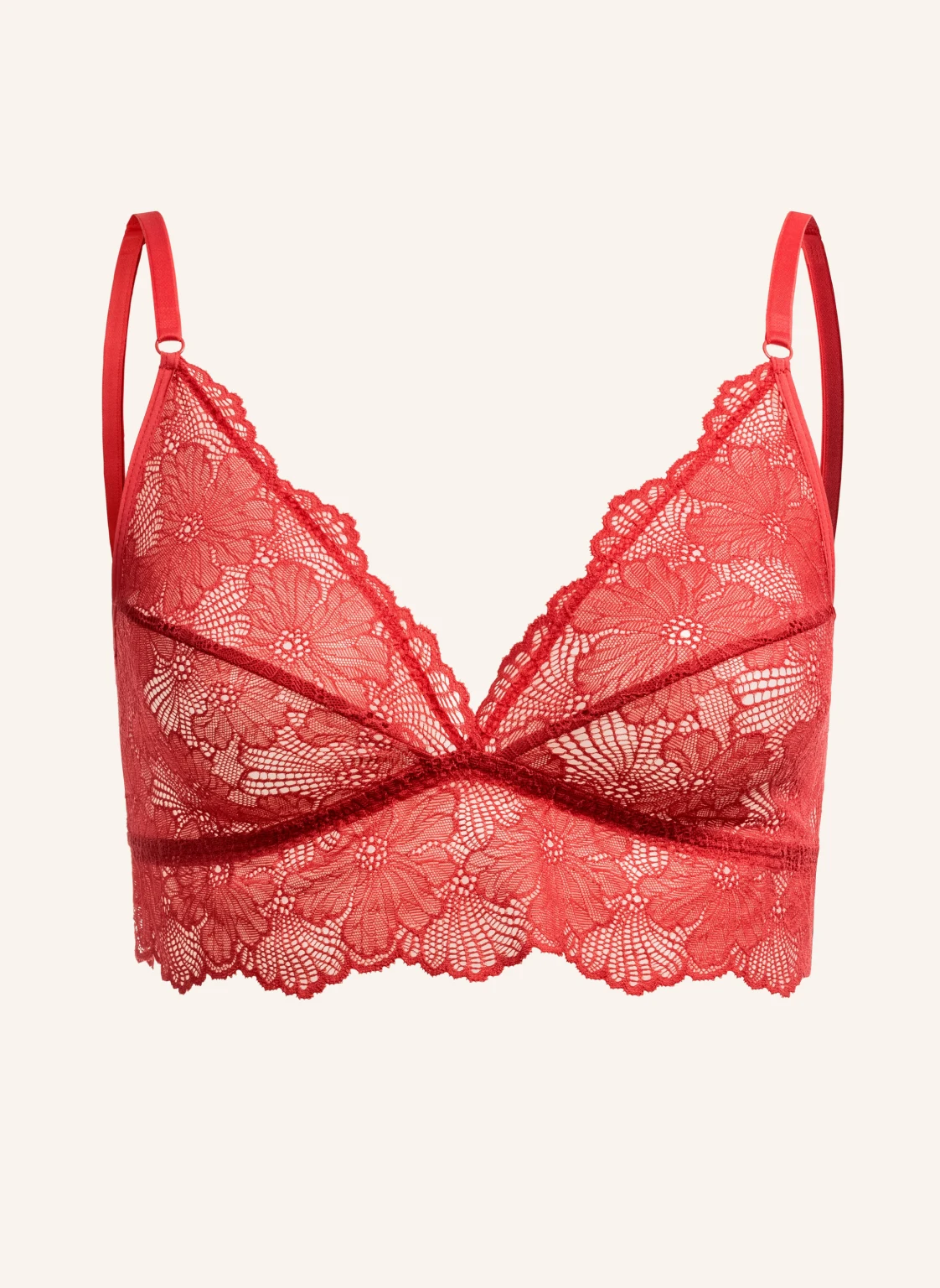 erlich textil Classy Lace bügelloser Spitzen Triangel-BH mittlerer Halt mit Polyamid - verstellbare Träger