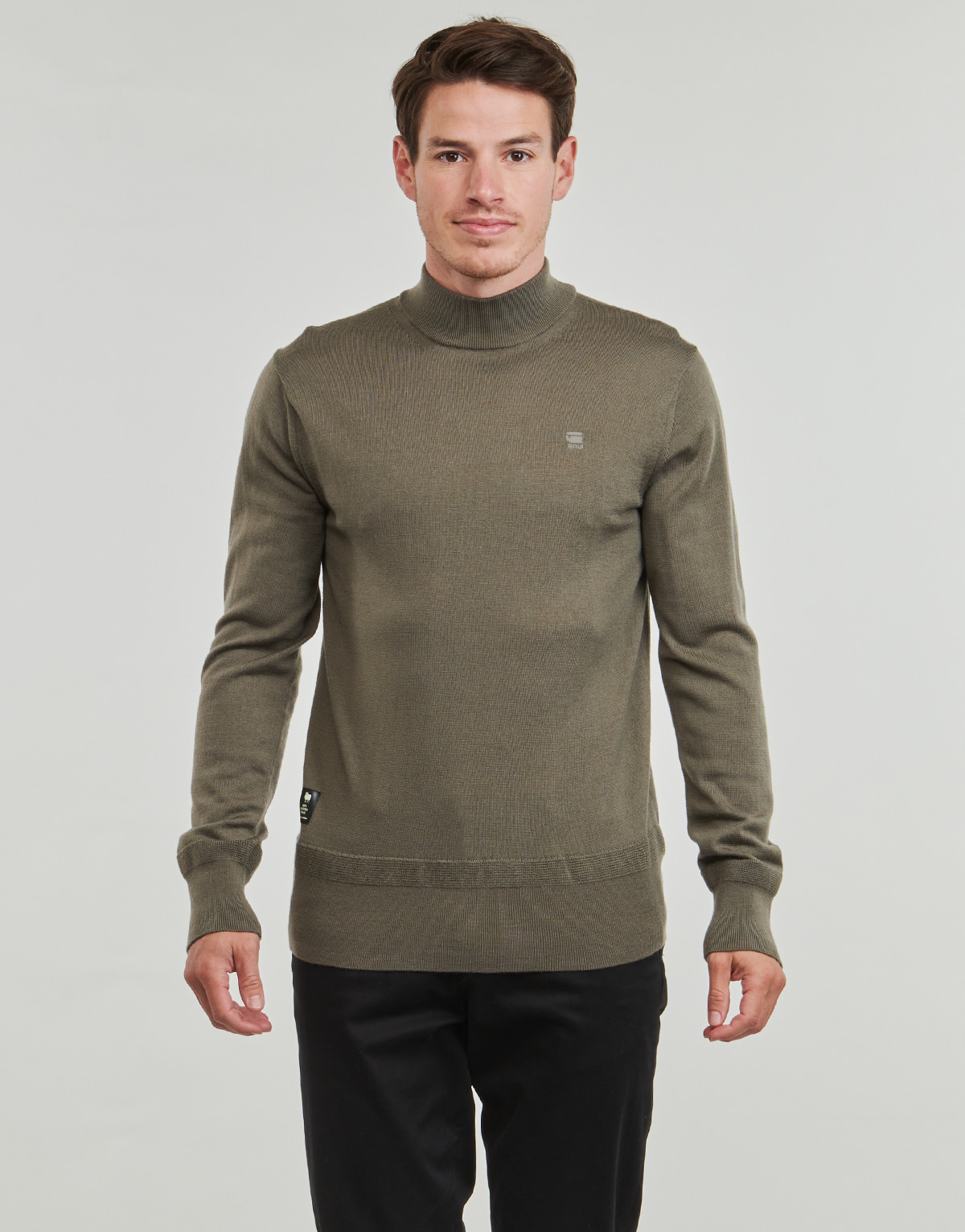 G-Star Raw - PREMIUM CORE MOCK KNIT - Brown