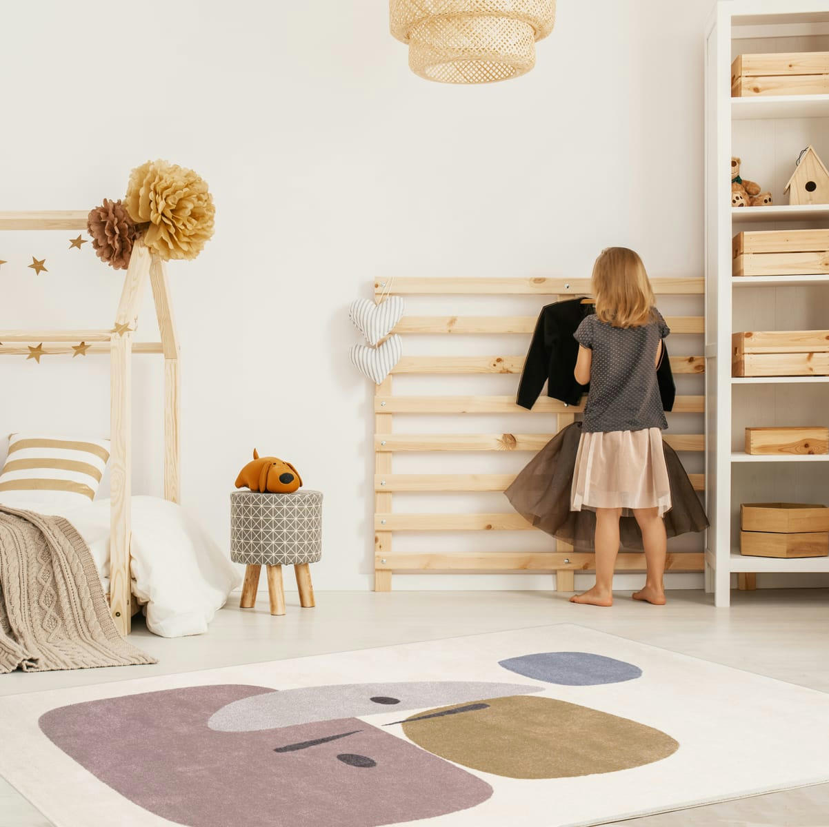 COLLAGE - Tapis design contemporain pastel 135x190, OEKO-TEX®