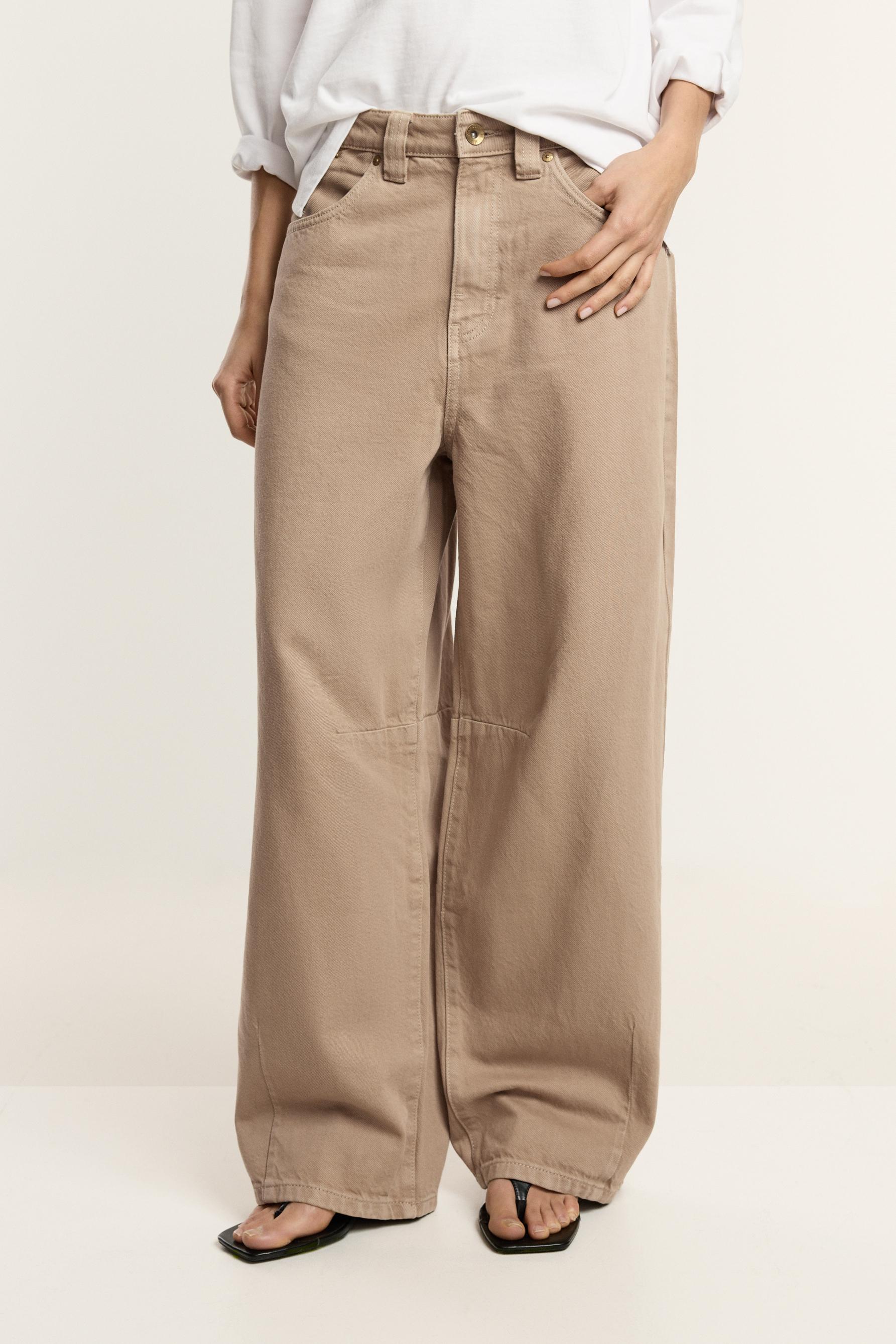 Jeans denim barrel