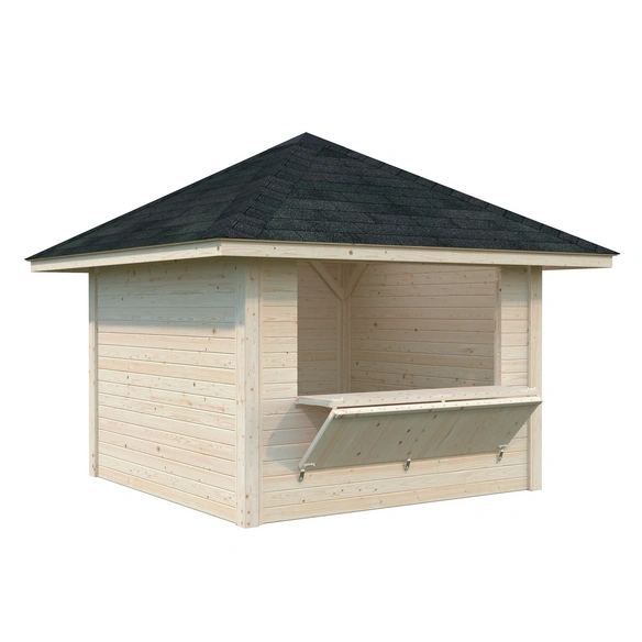 Marktstand »Bianca Set 104«, B x H x L: 300 x 319 x 300 cm, unbehandelt