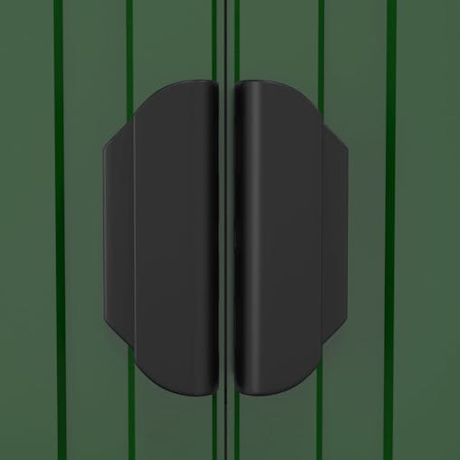 NNEVL Garden Shed Green 192x108x223 cm Galvanised Steel