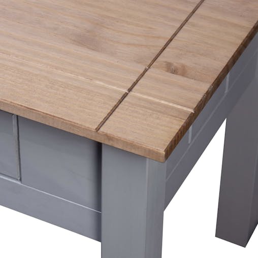 NNEVL Nightstand Grey 50.5x50.5x52.5 cm Pine Panama Range