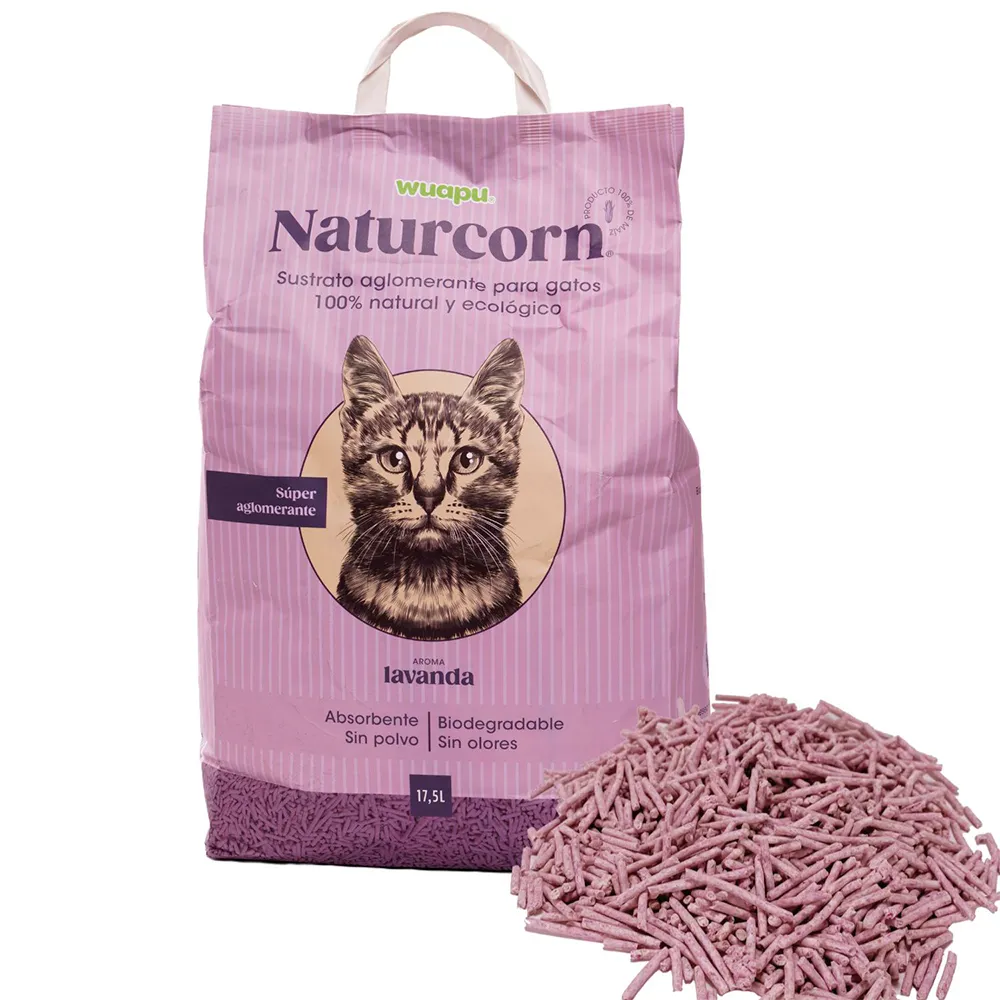 Wuapu Naturcorn Lavanda 17.5L cat litter 3 units