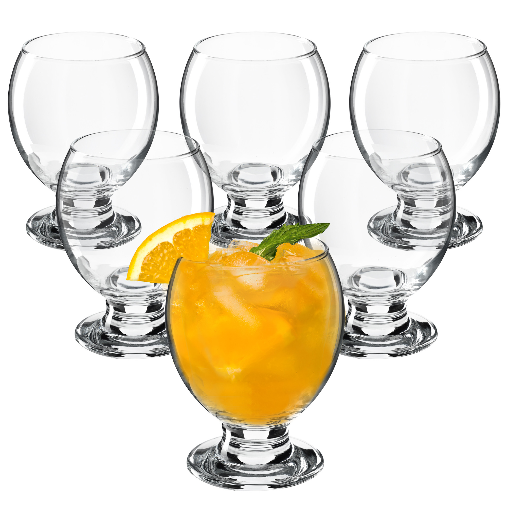 Kadax 6x Szklanki Do Napojów Deserów 280ml Zestaw