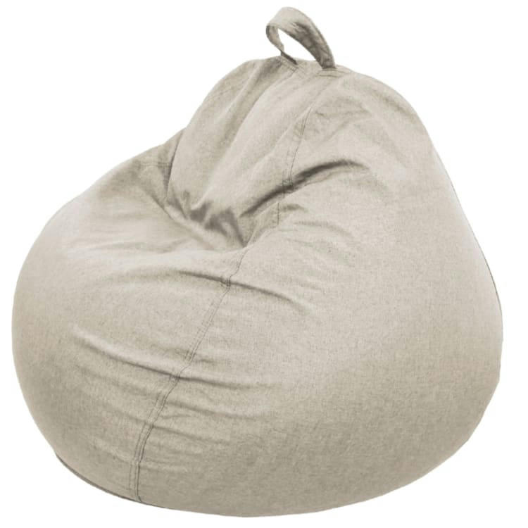 - Pouf Poire Beige 105 x 85 cm