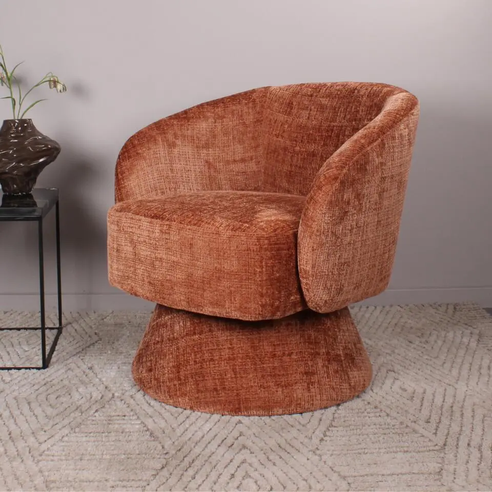 DS4U - Kenny gestoffeerde fauteuil - roestbruin