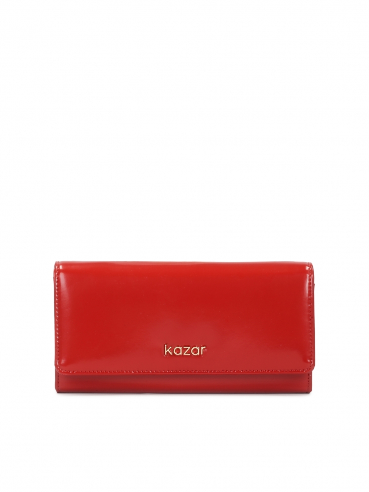 Red leather wallet