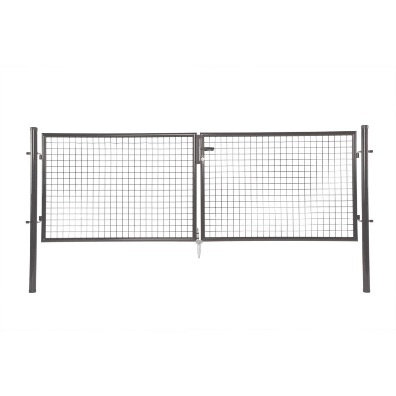 Portillon double anthracite 150 x 125 cm GIARDINO
