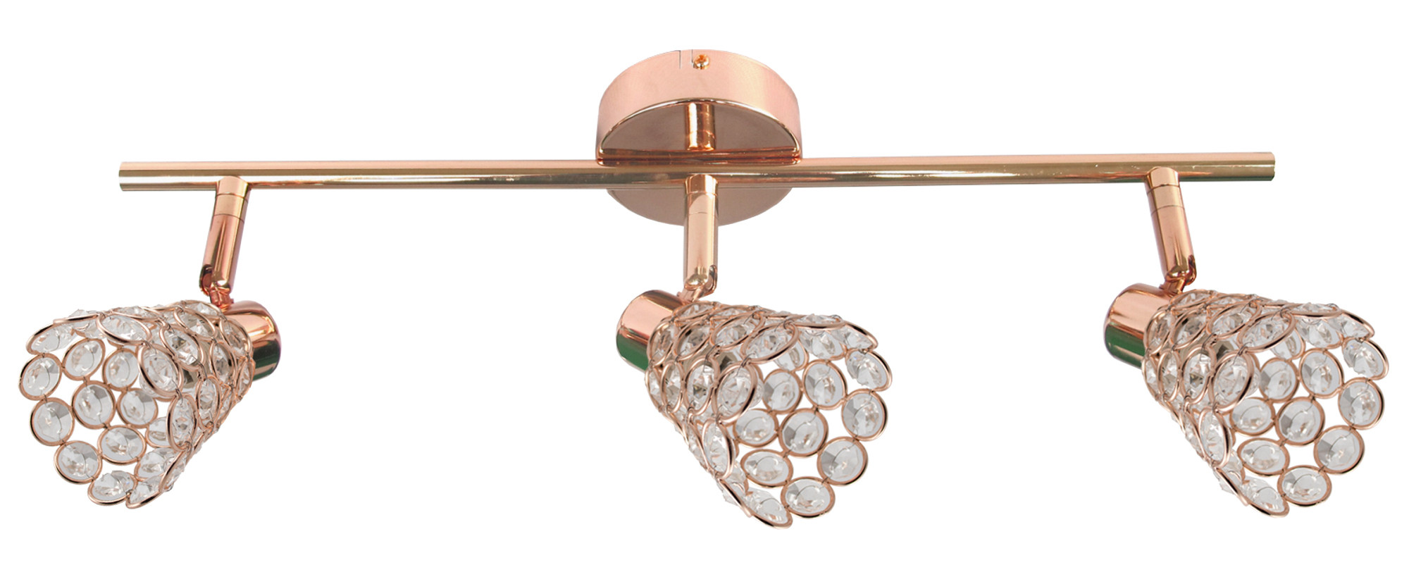 Lampa sufitowa złoto-przezroczysta GLOSSY3xG9x40W Candellux