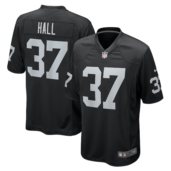Tyler Hall Las Vegas Raiders Nike Team Game Jersey -  Black
