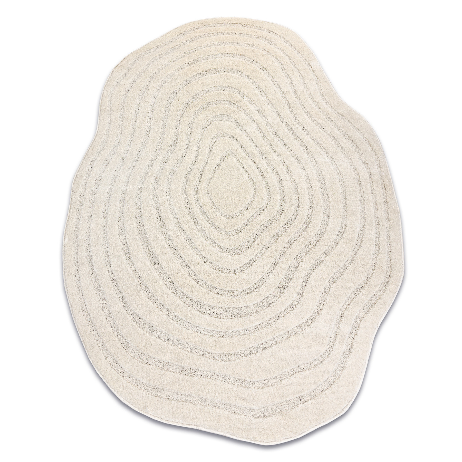 Dywan DUNE 8070 SHAPE krem - Linie, strukturalny, nieregularny 133x190 cm