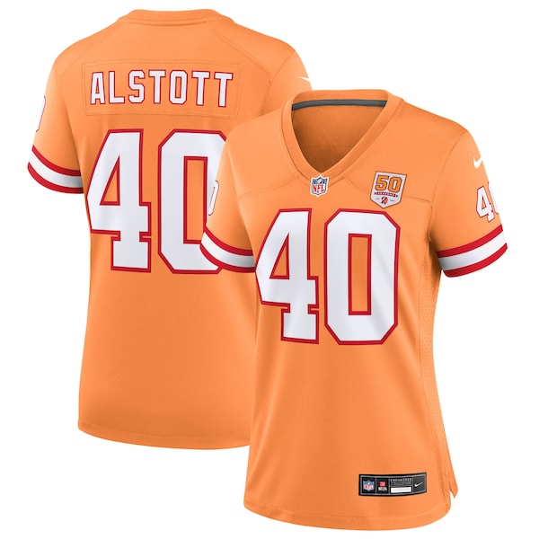Mike Alstott  Tampa Bay Buccaneers Nike Women's 50th Season Game Jersey - Creamsicle/Red