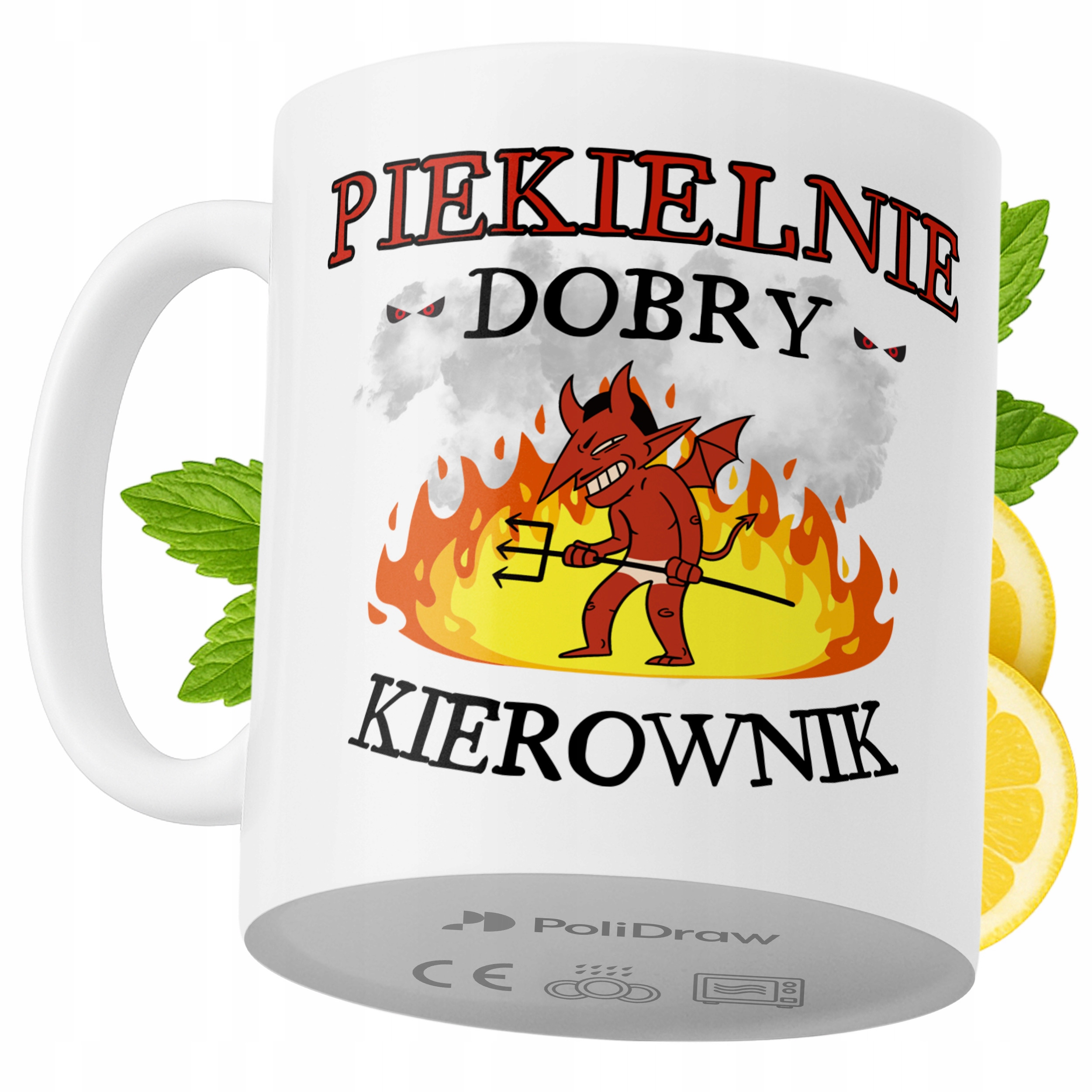 Kubek Dla Kierownika na Prezent z Nadrukiem ze Zdjęciem 330 ml PoliDraw