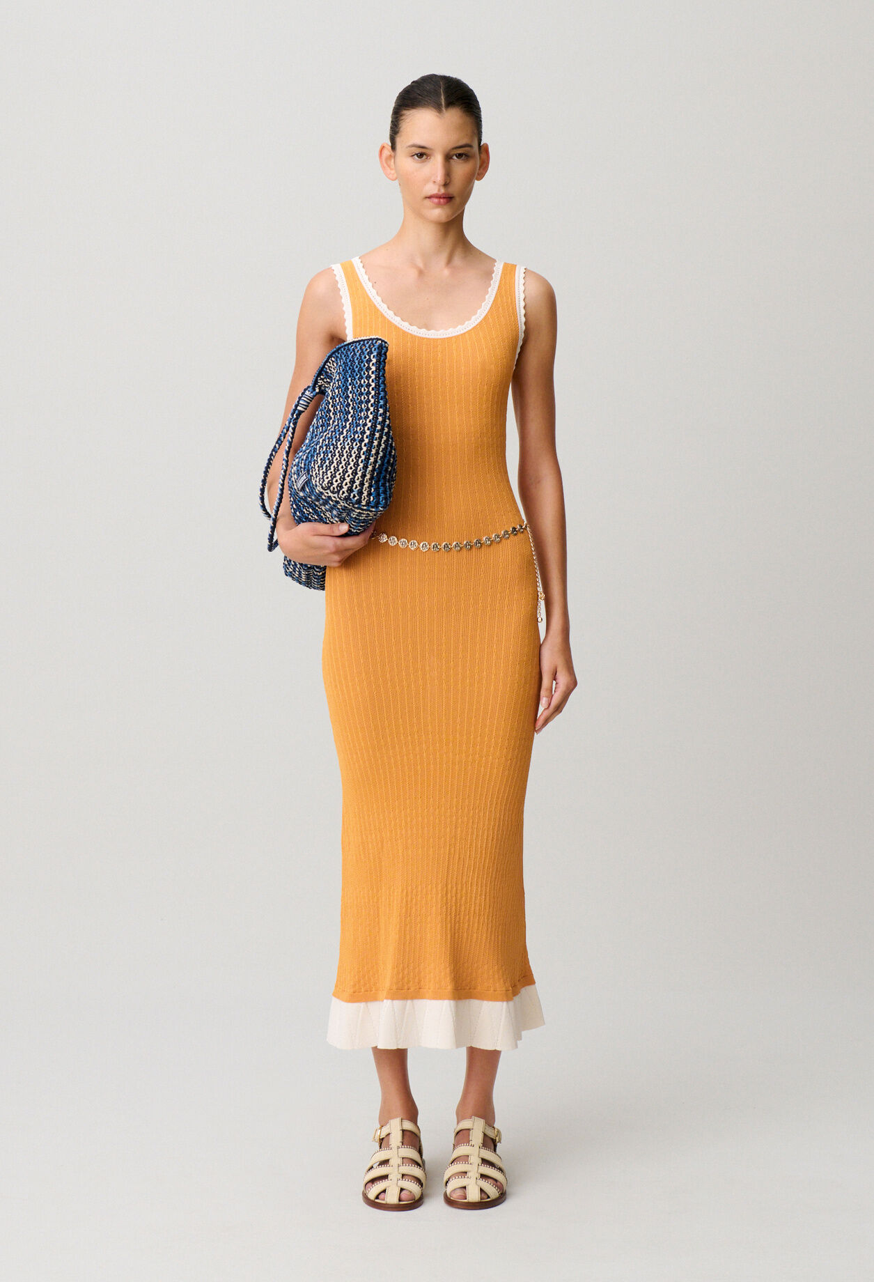 Robe longue maille