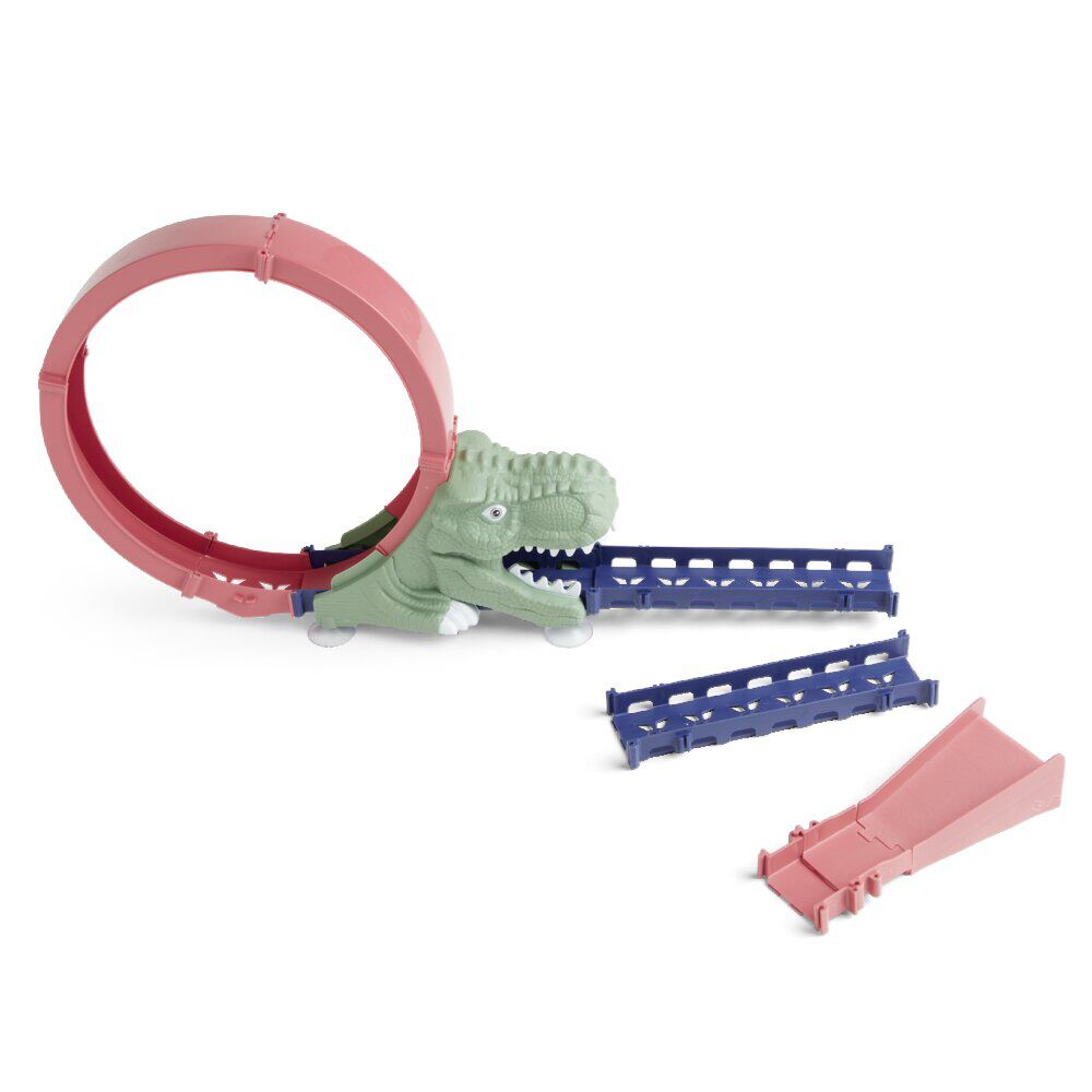 Circuit dinosaure 360° boucle de looping 15 pièces