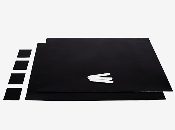 Film adhésif et magnétique d-c-fix® tableau noir - 2 feuilles format A3
