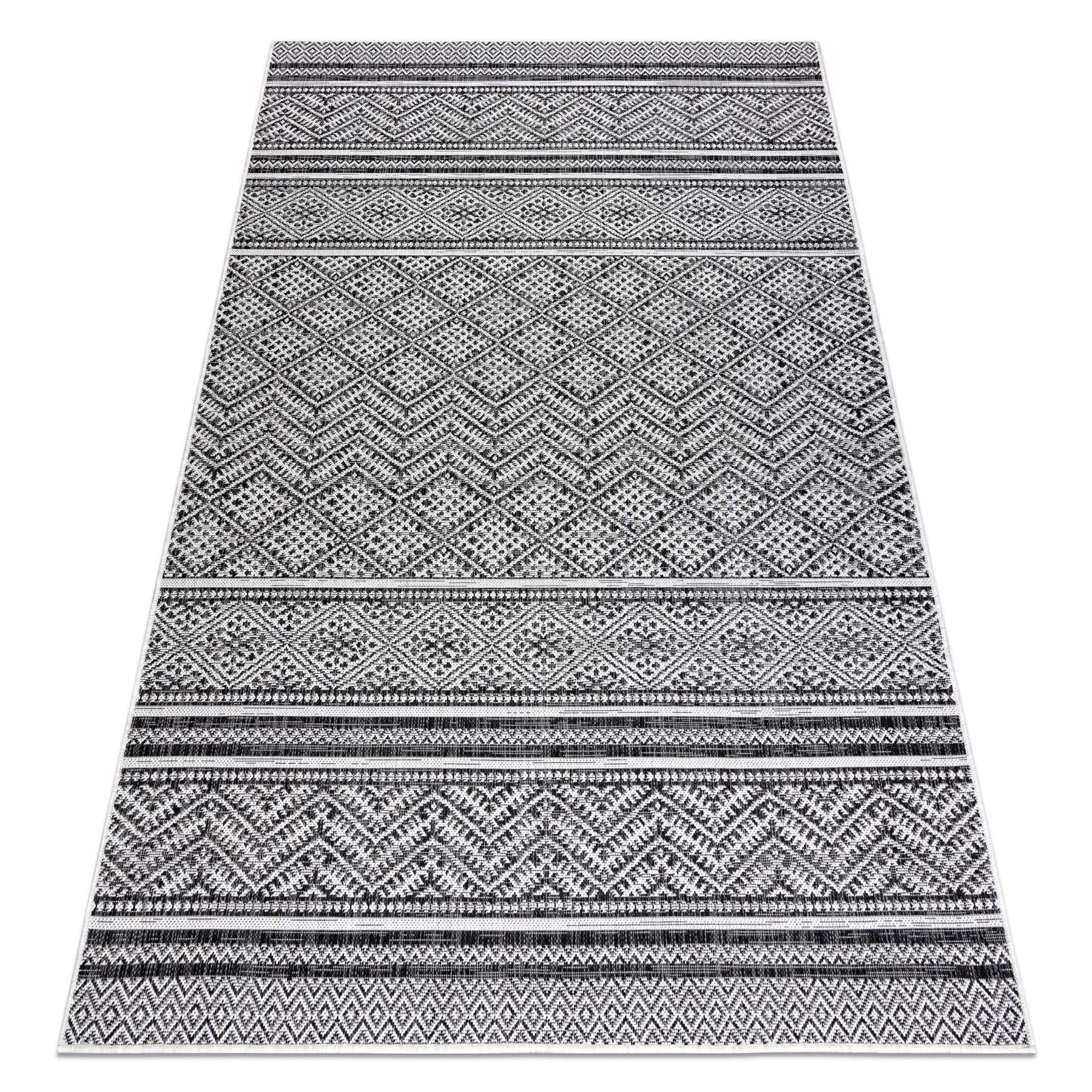 Dywan SZNURKOWY SIZAL SION Zygzag, Romby Boho 22168 płaskie 120x170 cm