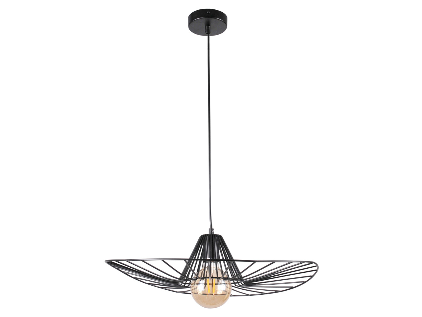 Lampa wisząca Abano metalowa czarna