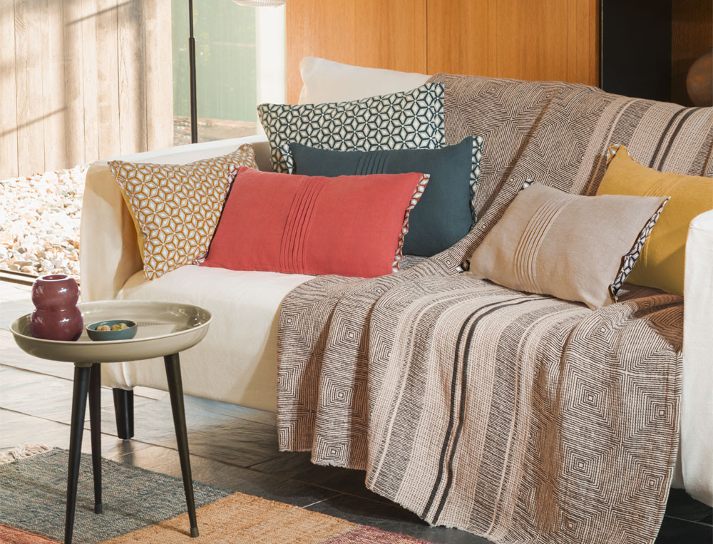 Coussin réversibleTrompe l'œil