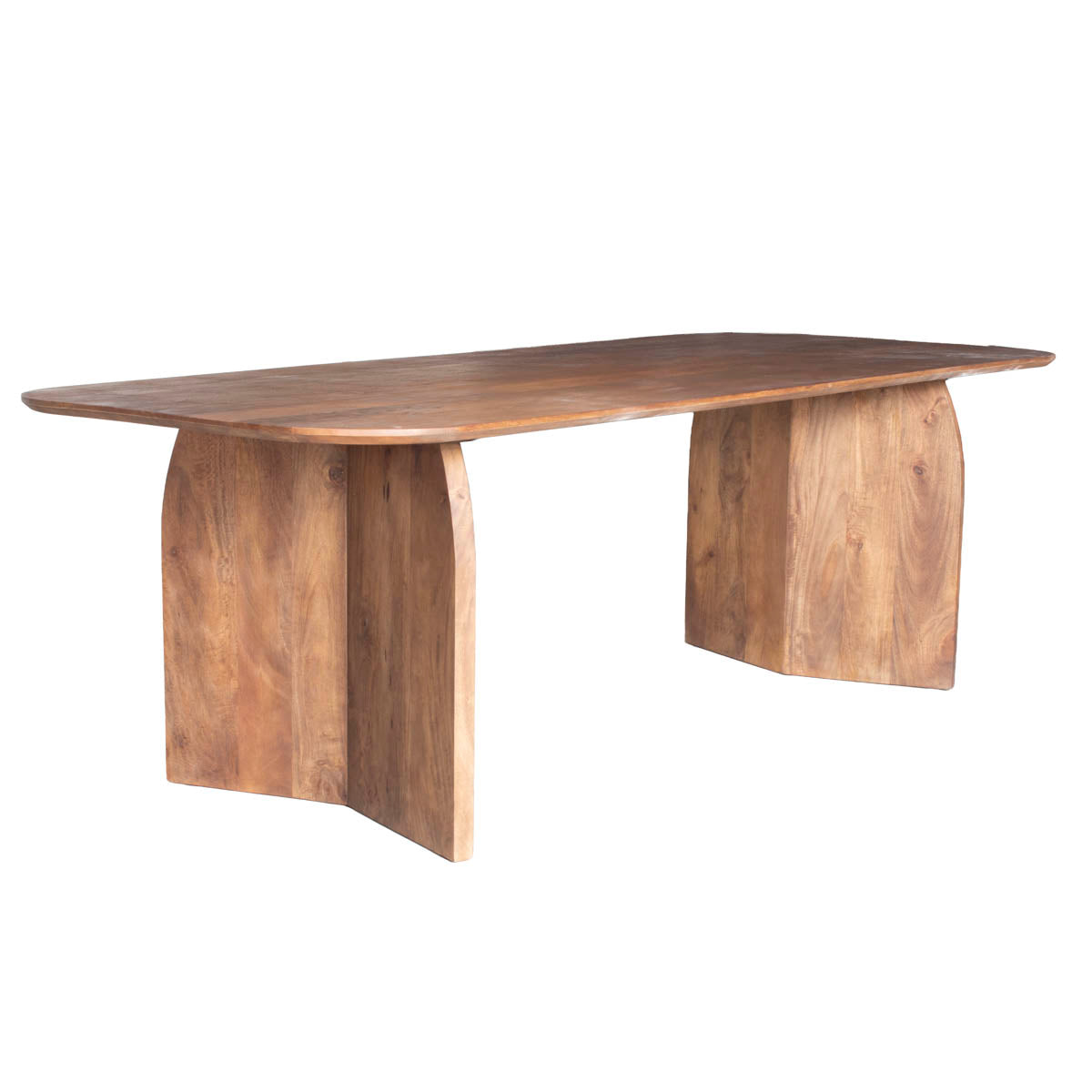 Giga Meubel Eettafel Dalarna - Deens Ovaal Donkerbruin Hout - 240x100x76cm