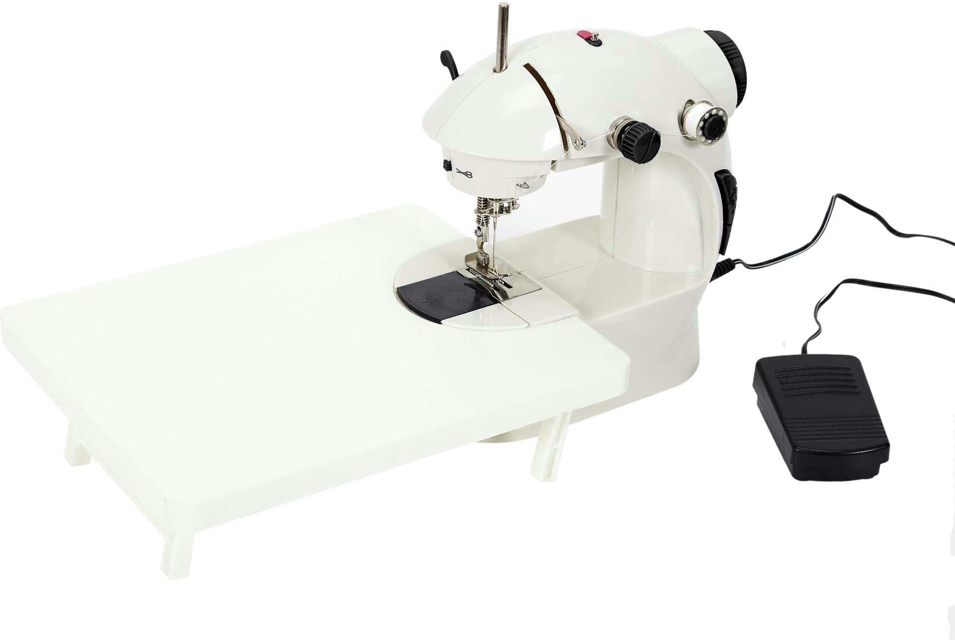 - Mini machine à coudre avec table d'extension