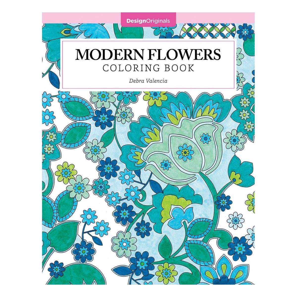 Modern Flowers Colouring Book