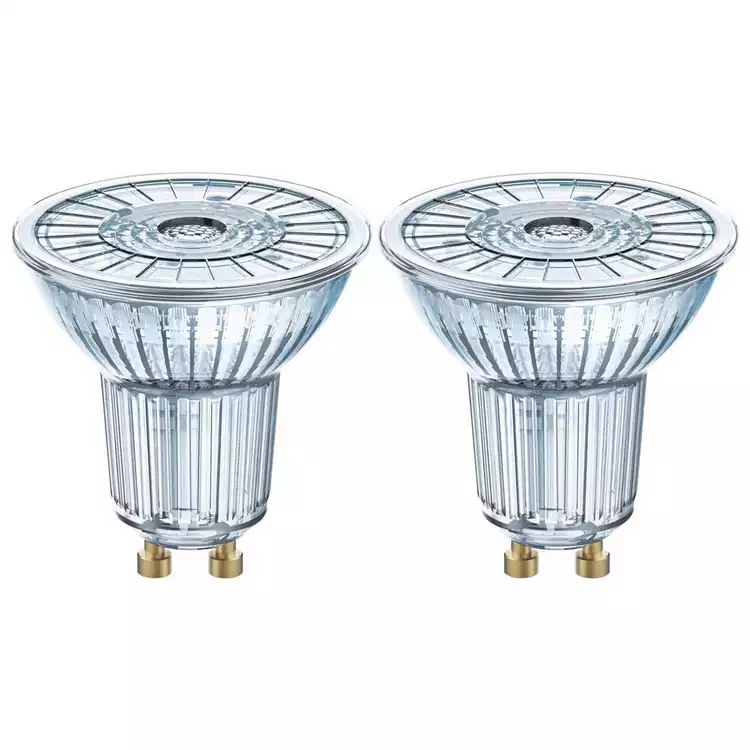 Osram 5W LED Full Glass GU10 Bulb - Twin Pack