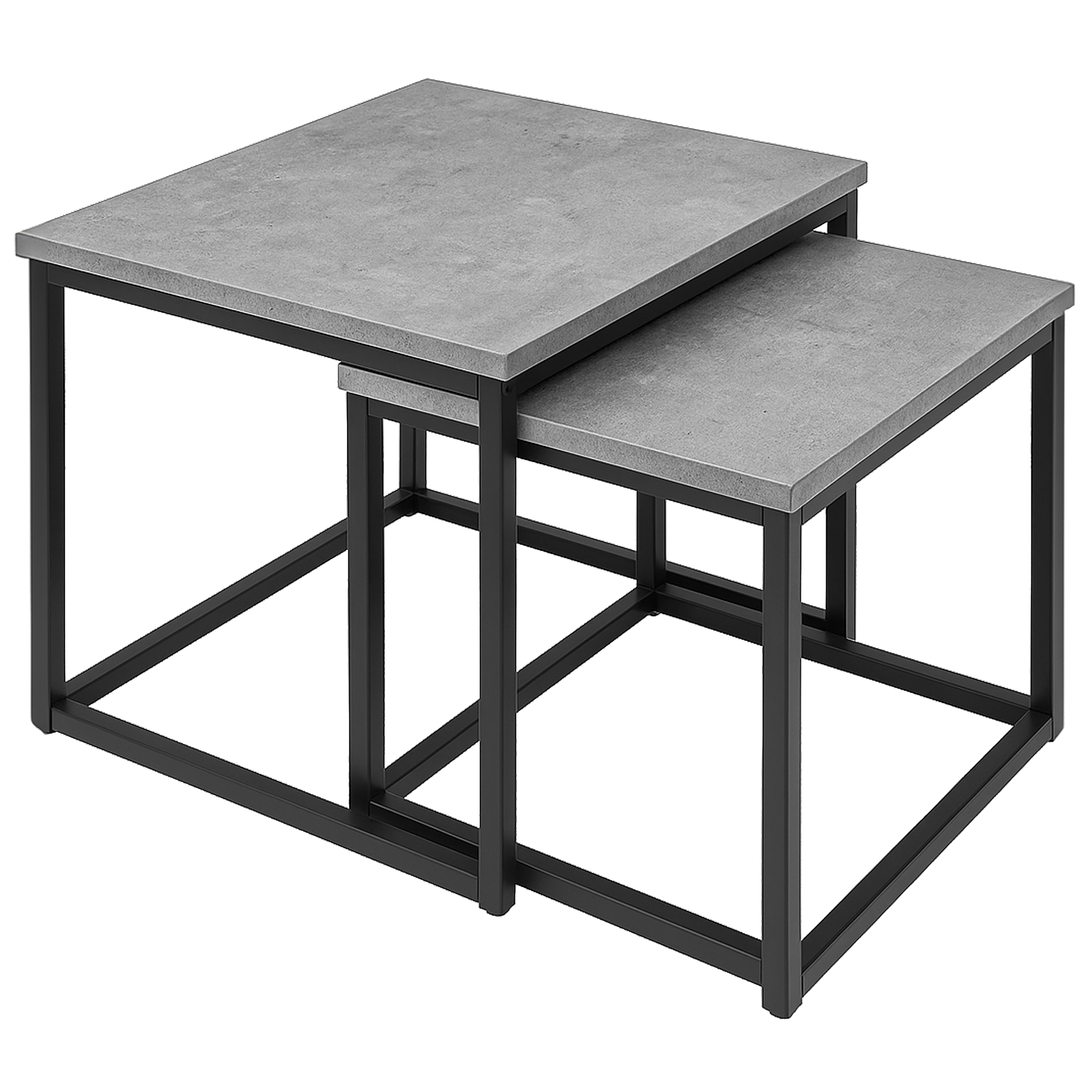 Stoliki kawowe zestaw stolików industrial SK101B beton