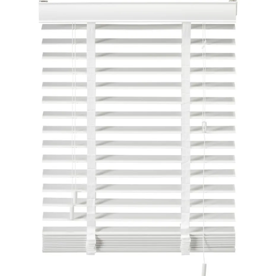 Kwantum Jaloezieën | Houtlook Jaloezie Ravi Wit 50mm 120×175 Cm 120X175CM
