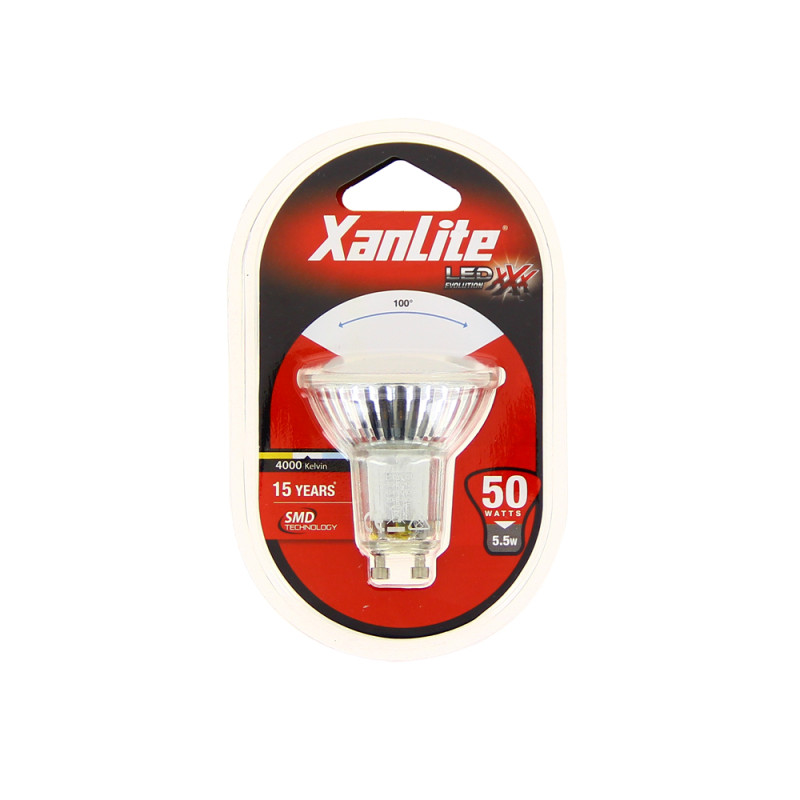 Ampoule LED GU10 5,6 W 420 lm blanc neutre XANLITE