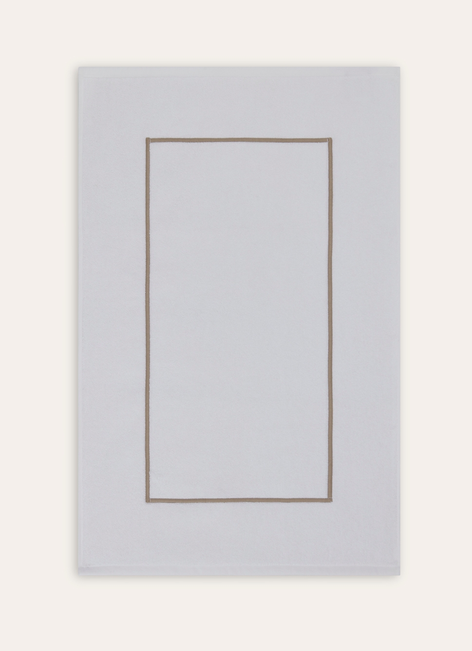 TAPIS DE BAIN BLANC/MARINE