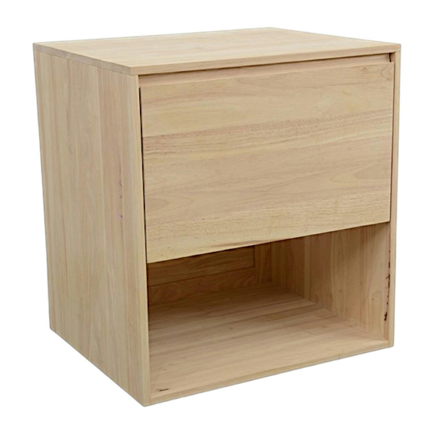 Meuble Hévéa 1 grand tiroir, 1 niche basse 60x50x65cm BALTIC