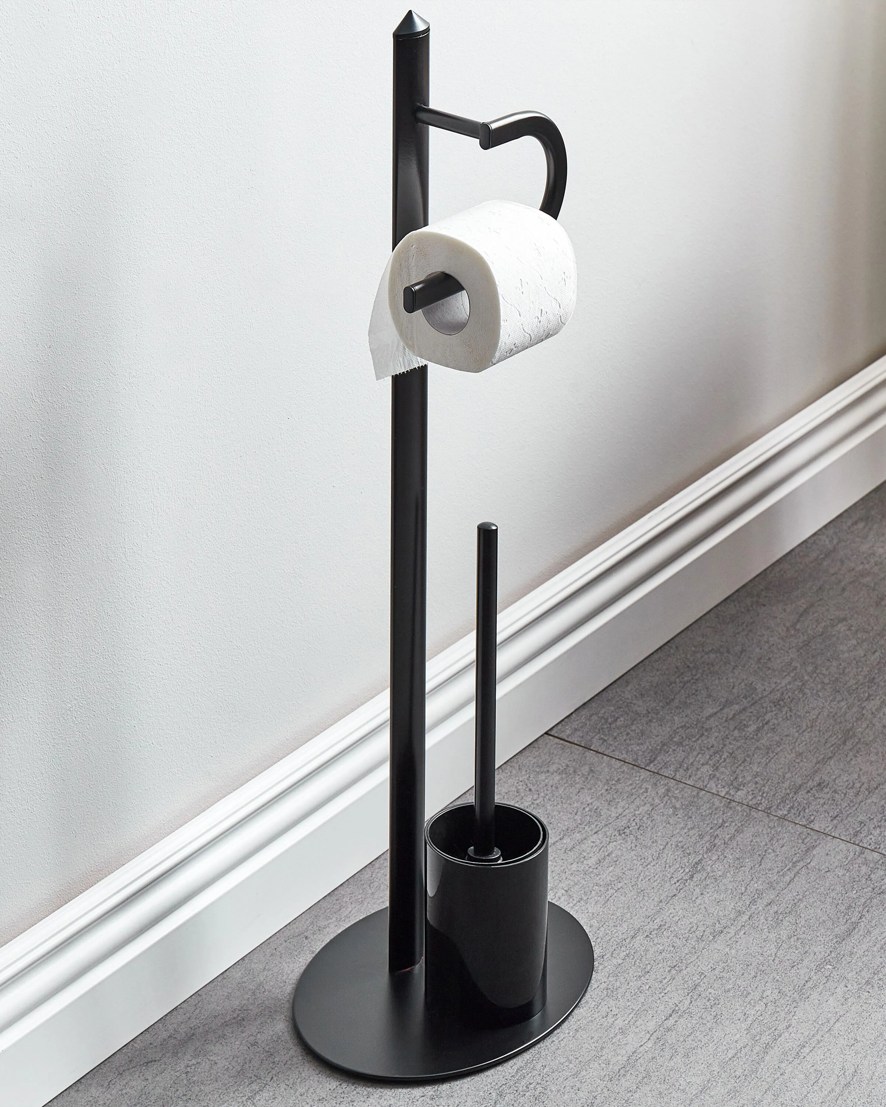 Toilet Roll and Brush Holder SARTO Metal Black