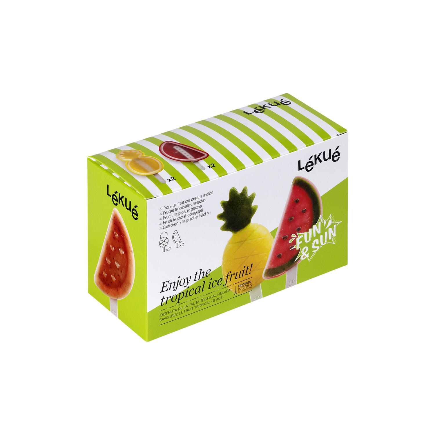 Ispindeforme tropisk frugt 4 stk.