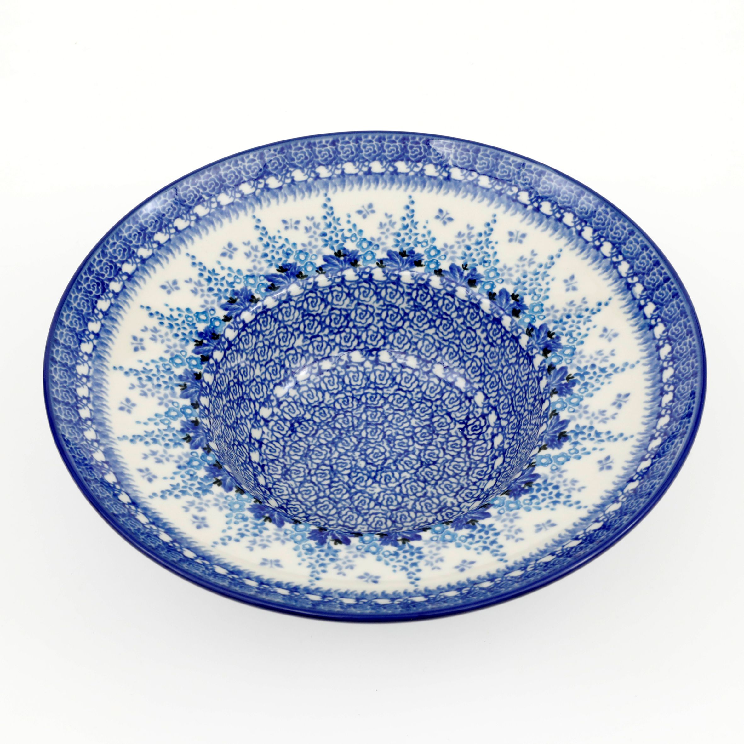 Talerz głęboki na spaghetti D86 25cm  3277X Kwiat ostróżki