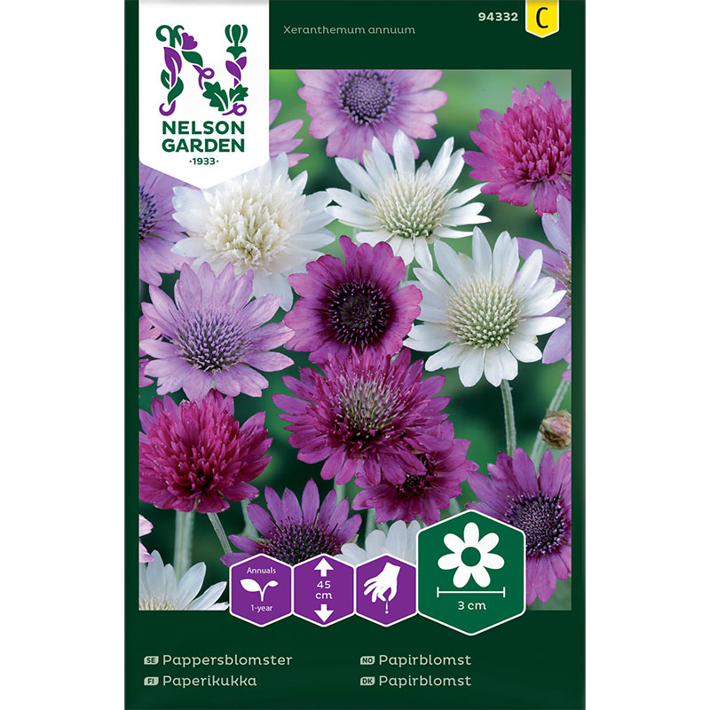 Pappersblomster, mix