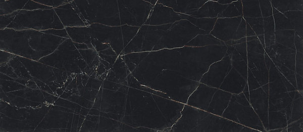 Carrelage effet Marbre Noir Scuro 278x120x0,6 cm Mat Magnaro - Mur intérieur (vendu par carton de 3,336 m²) - RO'MA CARRELAGE