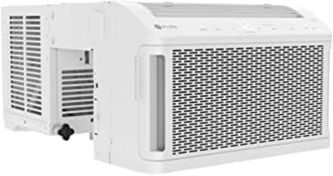 GE Profile ClearView Inverter Window Air Conditioner Unit, 12,200 BTU, Energy Efficient Cooling up to 550 sq ft., Ultra Quiet, SMART Home Capable, Includes Remote, White