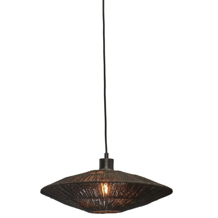 IGUAZU - Suspension jute  noir, h. 12cm