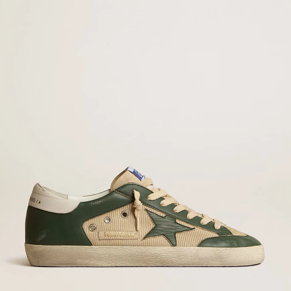 Golden Goose Super-Star LTD in nappa leather with red star and heel tab