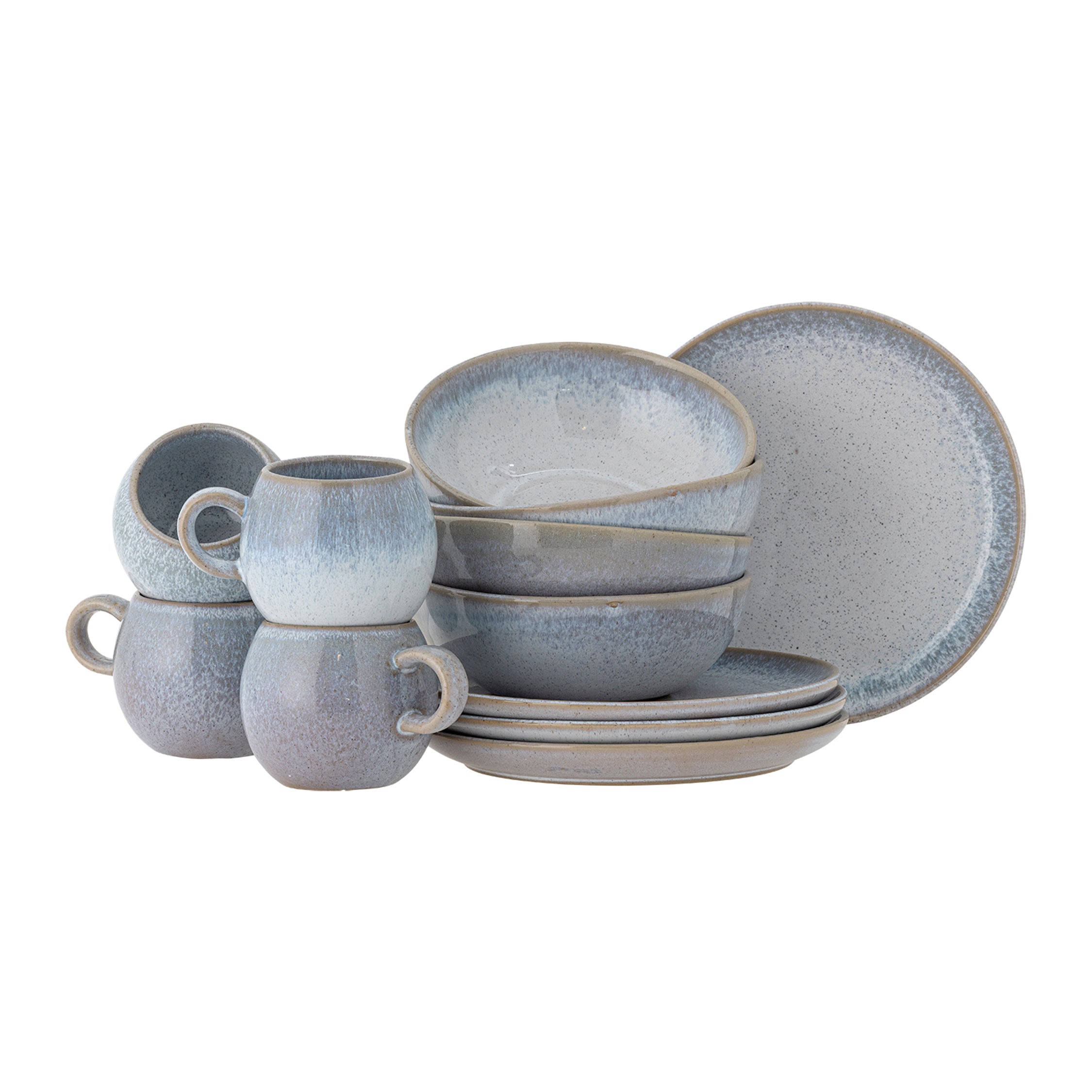 Bloomingville Paula Ontbijt Serviesset 12-delig - Blauw