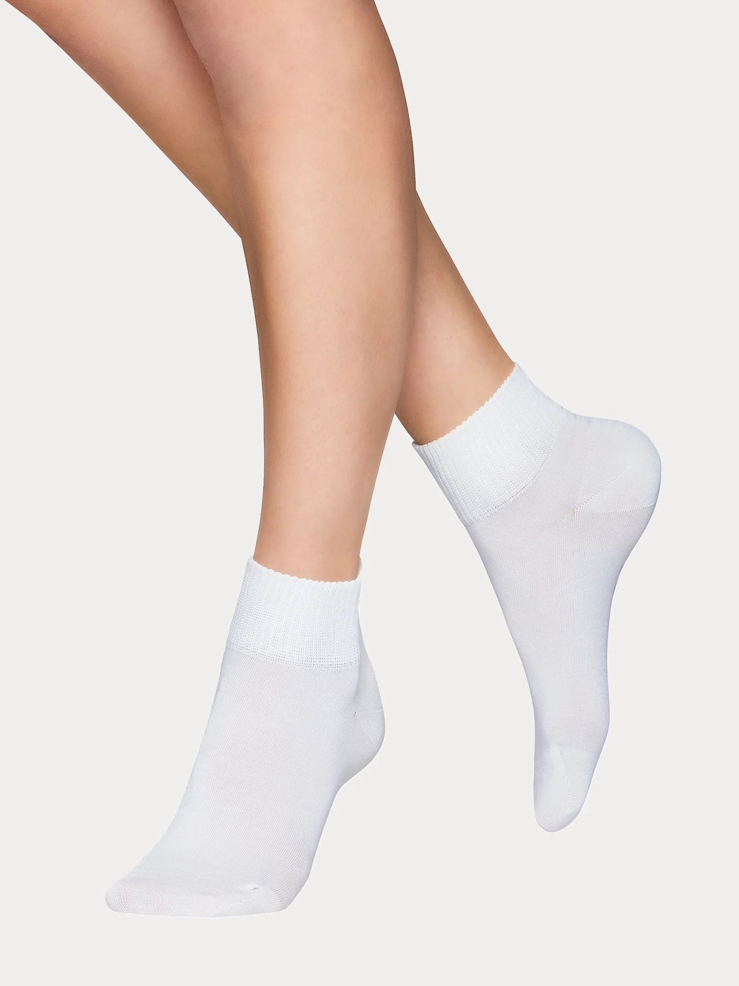 LYOCELL SNEAKER sukat, 2 paria - valkoinen