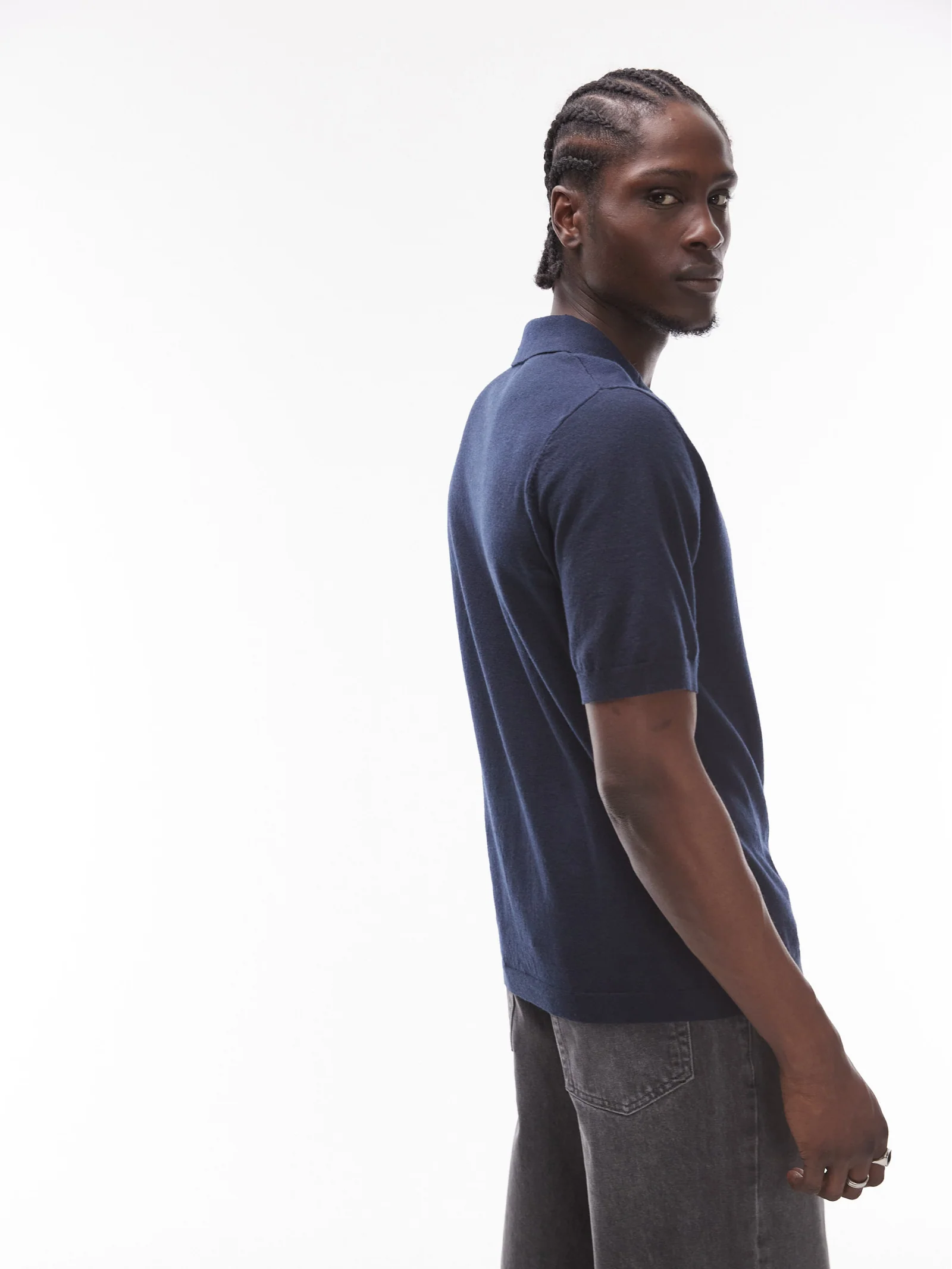 Topman Knitted Revere Shirt