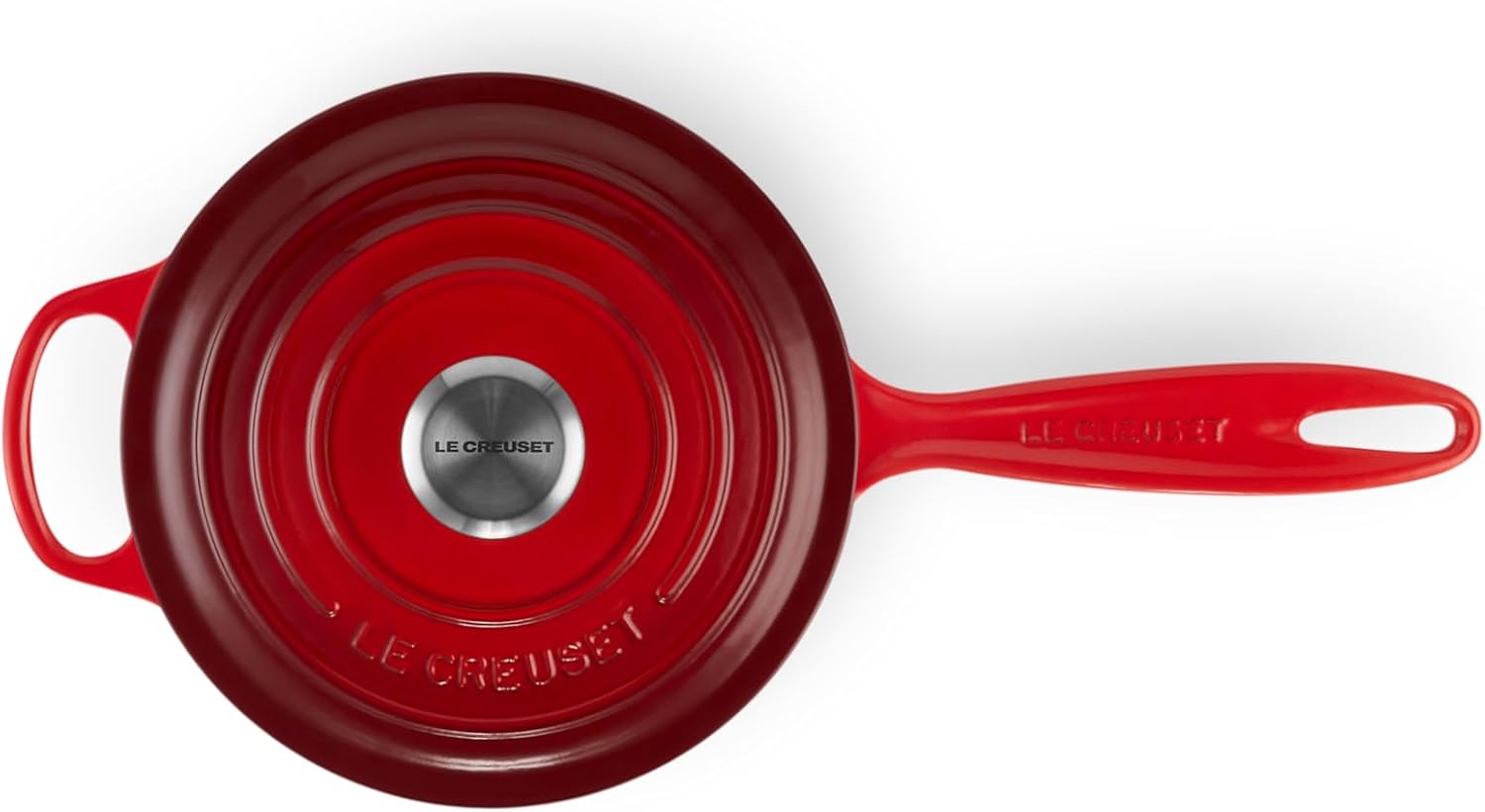Le Creuset Enameled Cast Iron Signature Saucepan, 2.25 qt., Cerise